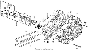 Crankcase + Oil Pump Schematic