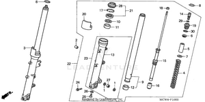 Front Fork Schematic