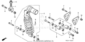 Rear Shock Absorber (2) Schematic