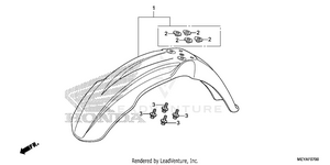 Front Fender Schematic