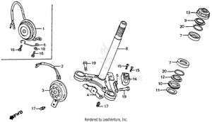 Steering Stem + Horn Schematic