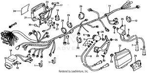 Wire Harness + Electric Parts 83 Schematic