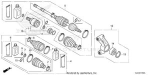 Rear Knuckle@rear        Driveshaft Schematic