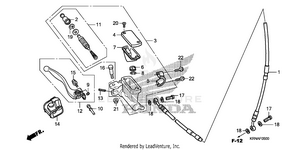Front Brake Master       Cylinder Schematic