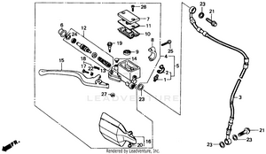 Front Brake Master Cylinder Schematic