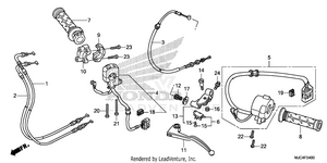Handle Lever@switch@cable Schematic