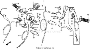 Control Levers + Switches + Cables Schematic