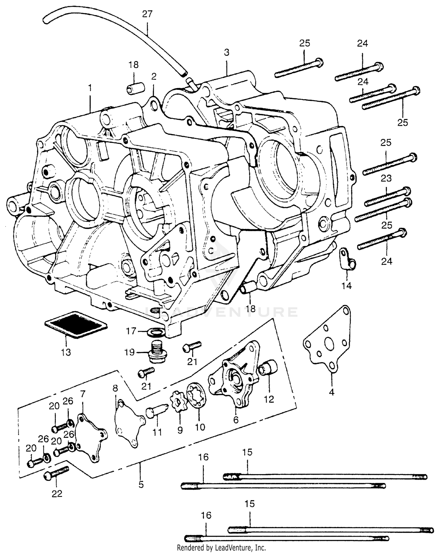 CRANKCASE@OIL PUMP
