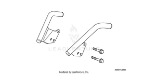 Chrome Passenger Grab Rail Schematic