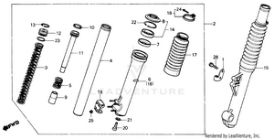 Front Fork Schematic