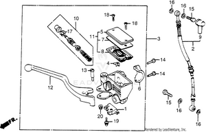 Front Brake Master Cyl. Schematic