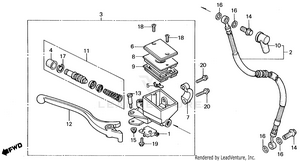 Front Brake Master Cylinder Schematic