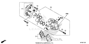 Front Brake Caliper (1) Schematic