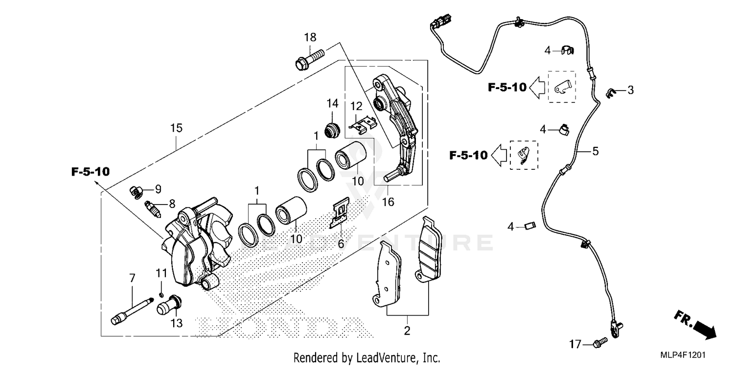 FRONT BRAKE CALIPER      (CL500A'25/'26)
