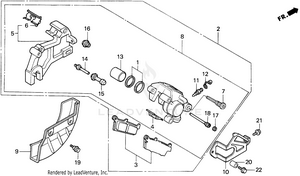 Rear Brake Caliper Schematic