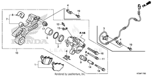 Rear Brake Caliper Schematic