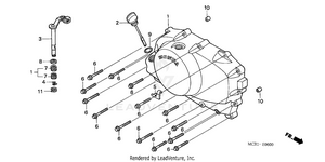 Right Crankcase Cover Schematic