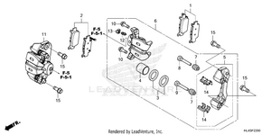 Rear Brake Caliper Schematic