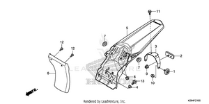 Rear Fender Schematic