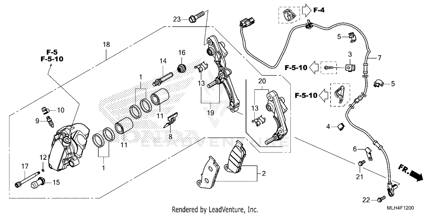 FRONT BRAKE CALIPER