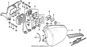 Left Side Cover + Rectifierfuse Schematic