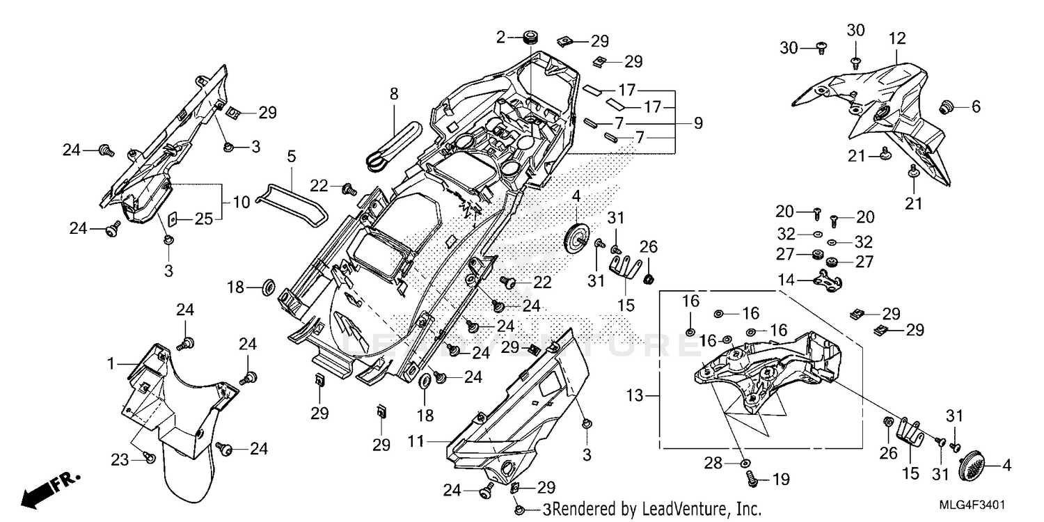REAR FENDER (2)