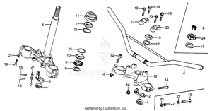 Handlebar + Top Bridge + Stem Schematic