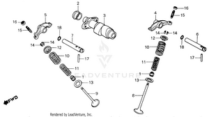 Camshaft + Valve Schematic