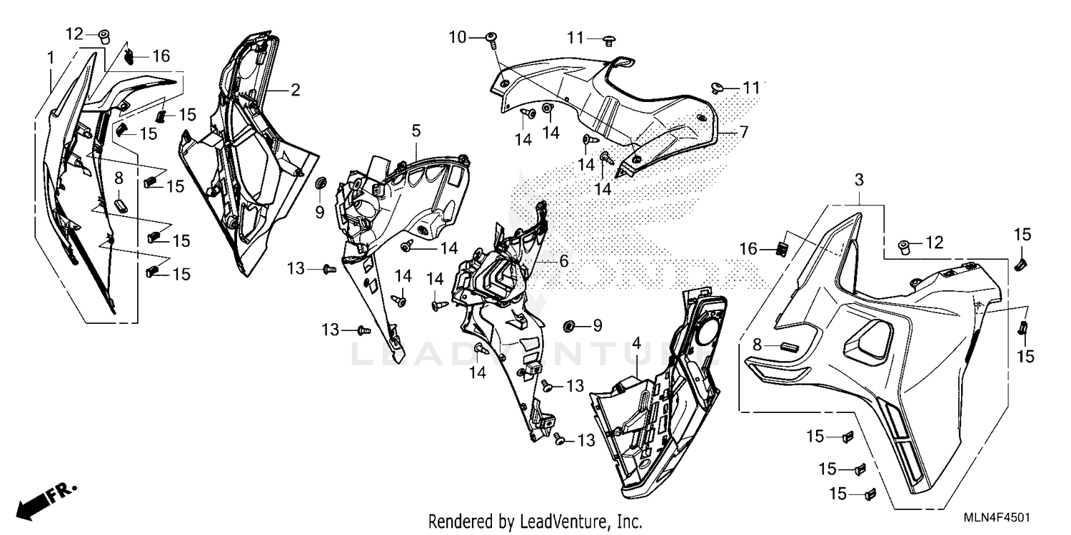 MIDDLE COWL              (CRF1100A4/D4)