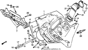 Left Cylinder Head Schematic