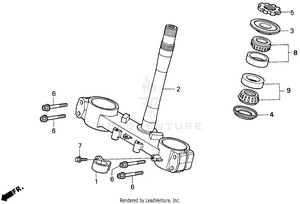 Steering Stem 95-96 Schematic