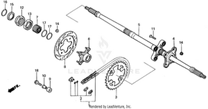 Rear Wheel Axle Schematic