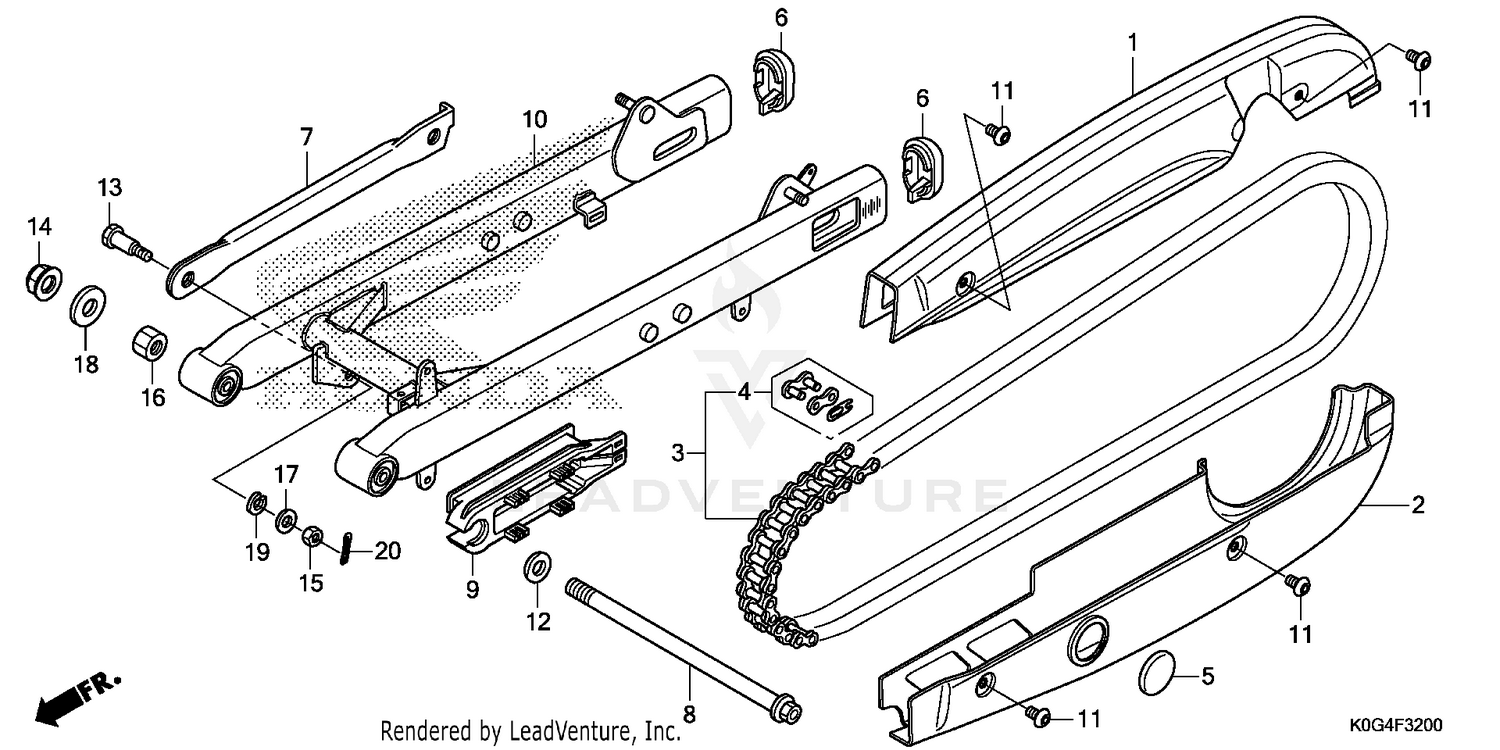 SWINGARM@CHAIN CASE