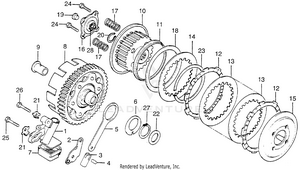 Clutch + Oil Pump Schematic