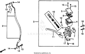 Gl500 Front Brake Master + Cylinder Schematic