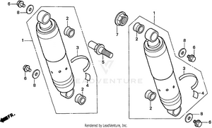 Rear Shock Absorber Schematic