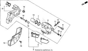 Rear Brake Caliper Schematic