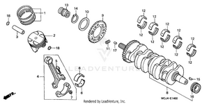 Crankshaft + Piston Schematic