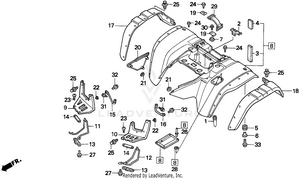 Rear Fender Schematic