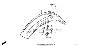 Front Fender Schematic