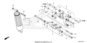 Rear Shock Absorber Schematic