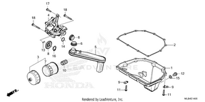 Oil Pan@oil Pump Schematic