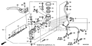 Front Brake Master       Cylinder (1) Schematic