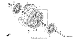 Front Wheel (vtx1800f) Schematic