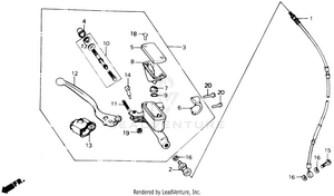 Front Brake Master Cylinder Schematic