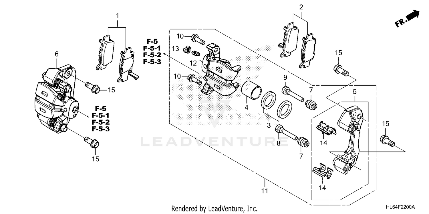 REAR BRAKE CALIPER