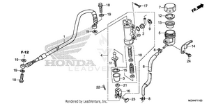 Rear Brake Master        Cylinder Schematic