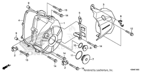 Left Crankcase Cover Schematic