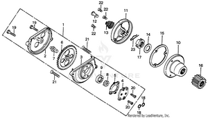 Oil Pump + Oil Filter Rotar Schematic