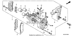 Rear Brake Caliper Schematic
